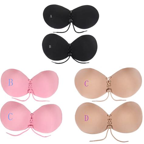 Strapless Wire Free Sexy Silicone Stick On Bra Reusable High Quality