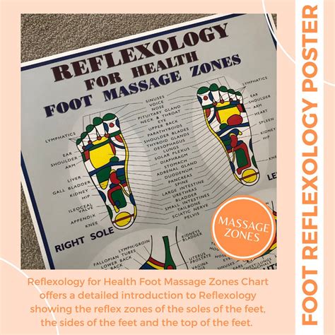 Reflexology Poster Foot Massage Zones Chart Etsy