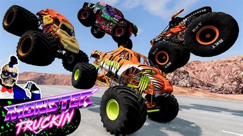 Monster Truck Mud Battle 23 Beamng Drive Mace Mace Tv Youtube