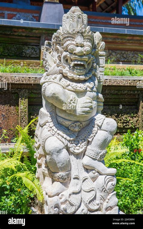 Ancient Traditional Balinese Statue Of The Deity Barong Stock Photo Alamy