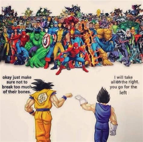 Goku And Vegeta Vs Marvel Anime Amino