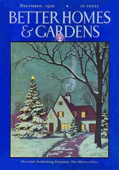 Better Homes And Gardens 1930 12 Christmas Art Vintage