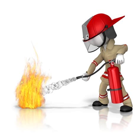 Cartoon Fire Extinguisher Safety Anastasia Bogo