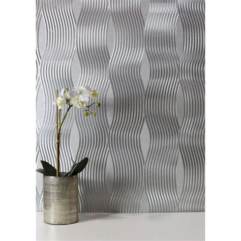 Arthouse Luxury Wave Foil Metallic Shimmer Vintage Textured Wallpaper