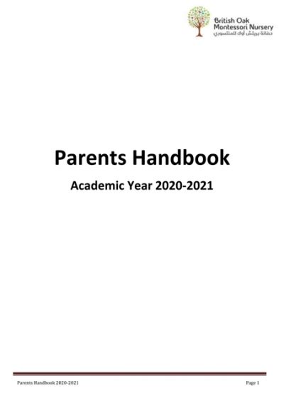 Parents Handbook 2020 2021