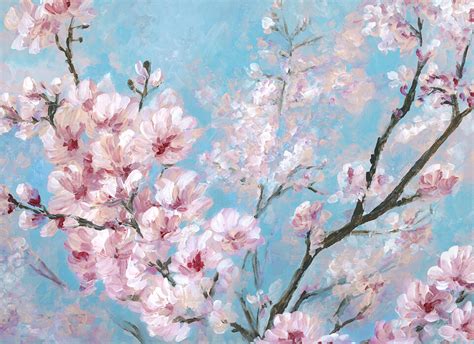 Pixlith Cherry Blossom Art Wallpaper