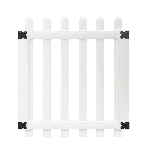 Veranda 35 Ft W X 4 Ft H White Vinyl Glendale Spaced Picket Fence