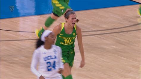 recap no 9 oregon women s basketball beats no 14 ucla to remain perfect in conference play