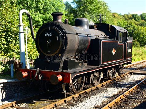 Churnet Valley Railway Black Steam Engine Train Editorial Photography