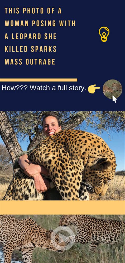 This Photo Of A Woman Posing With A Leopard She Killed Sparks Mass Outrage Funny Pictures