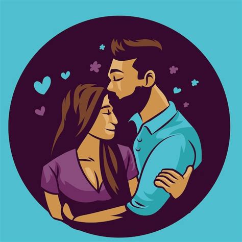 Premium Vector Romantic And Sweet Couple Illustration