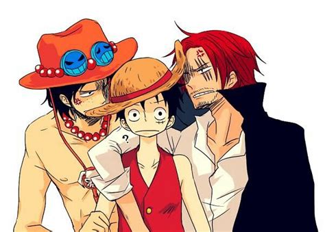 Portgas D Ace X Monkey D Luffy X Shanks One Piece Manga One Piece