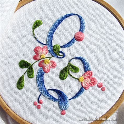 Embroidered Monograms Tips And Techniques Index Hand Embroidery