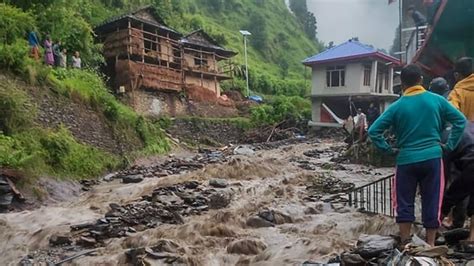 2 Dead As Heavy Rains Lash Himachal Landslides Waterlogging Across