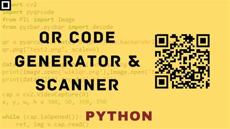 Build Your Own QR Code Generator And Scanner Using Python YouTube