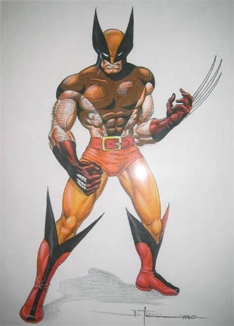 A Drawing Of A Wolverine With Claws On His Chest