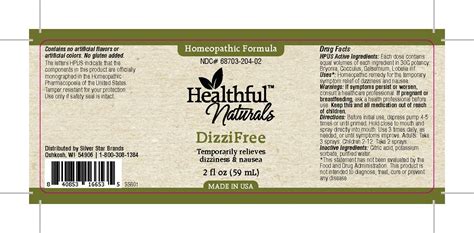 Healthful Naturals Dizzifree