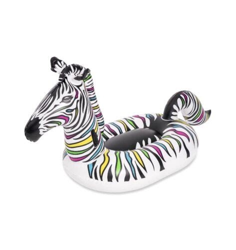 Zebra Print Inflatable Pool Float 8ft Love At First Stripe