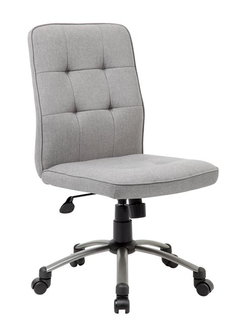Boss Office And Home Donna Modern Mid Back Armless Office