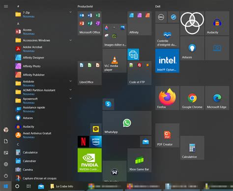 Windows 10 Réinitialiser Et Réparer Le Menu Démarrer Le Crabe Info