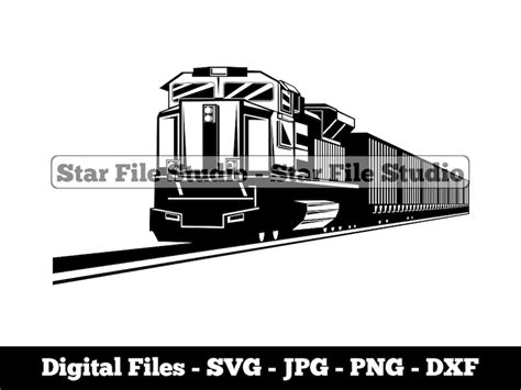 Freight Train Svg Train Svg Locomotive Svg Train Png Train Etsy