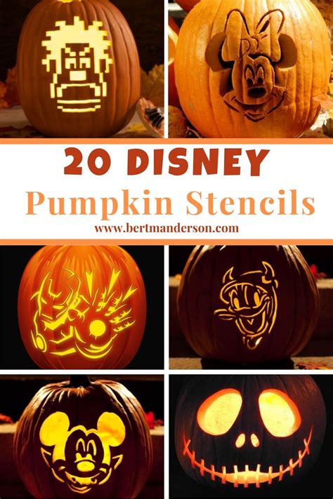 20 Easy Free Disney Pumpkin Stencils For Halloween Its A Lot Easier