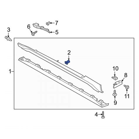 Ford Oe W716352s300 Rocker Panel Molding Clip