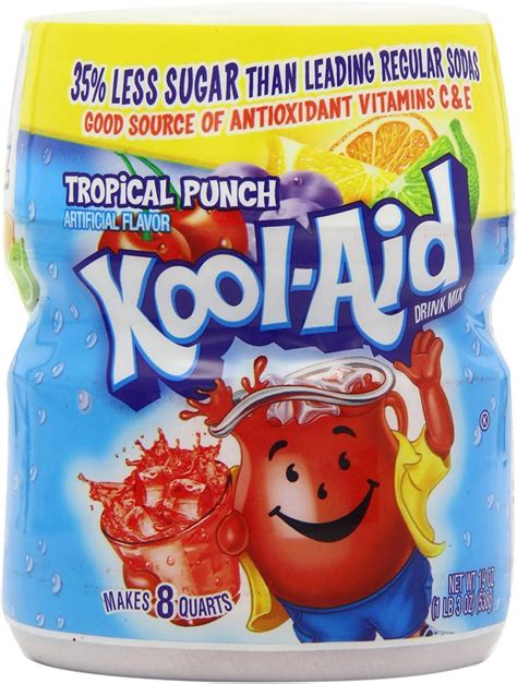 Kool Aid Tub Tropical Fruit Punch 538g Uk Grocery