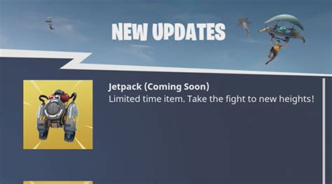 Fortnite Jetpacks Coming In Next Update Get Ready To Blast Off