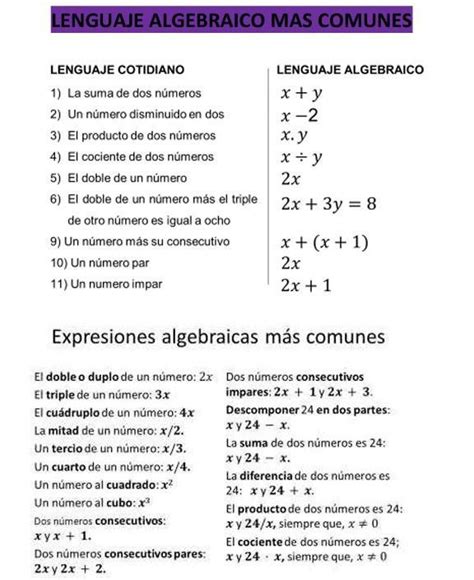 Expresa En Lenguaje Algebraico Los Siguientesenunciadosa Un Número