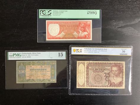 World Netherlands And Suriname 3 Banknotes All Graded Catawiki