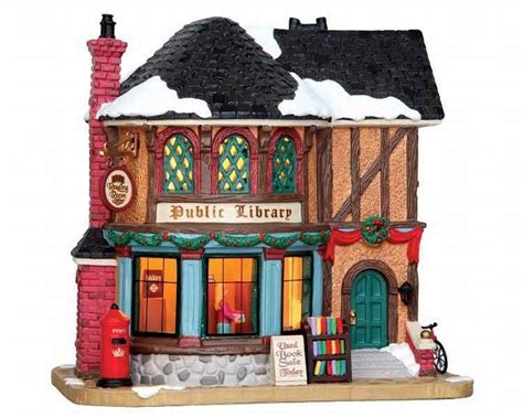 lemax public library kerst dorp vertoning kerst dorpen