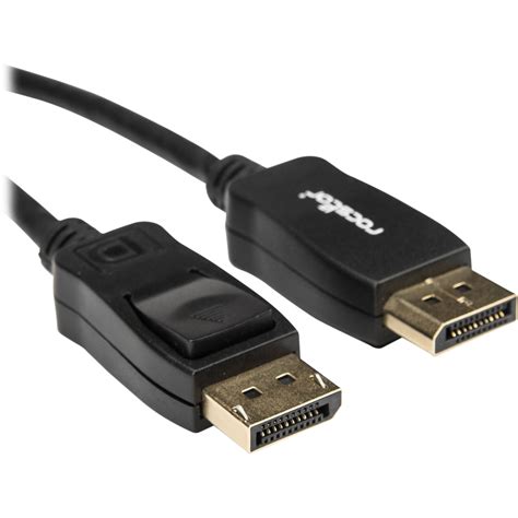 Rocstor Displayport 12 Cable With Latches 10 Y10c236 B1 Bandh