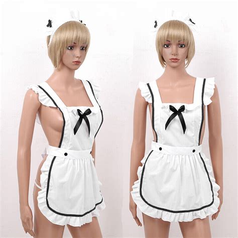 Sexy Women Cosplay French Maid Lingerie Outfit Fancy Dress Nurse