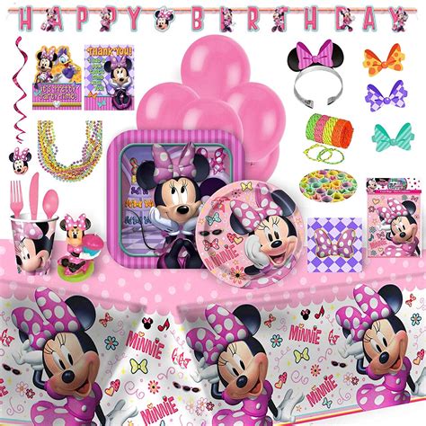 Minnie Mouse Birthday Party Supplies 152 Piece Bundle