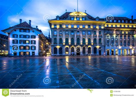 They have a federal city, which acts as the de facto capital. Bundesplatz, Bern Stock Photo - Image: 41585496