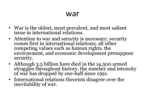 What Is War Reasons And Types Of War