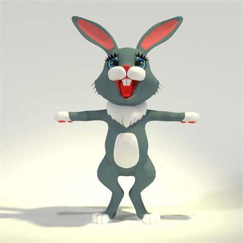 Toon Bunny 3d Model Character For Poser And Daz Studio