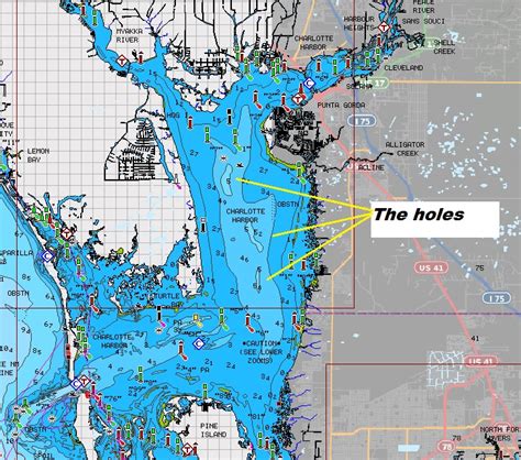 Charts And Maps Top Spot Fishing Map For Charlotte Harbor Tools