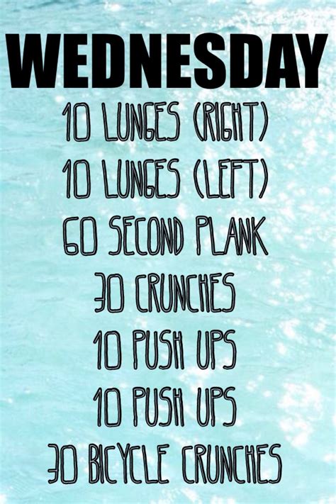 Wednesdays Workout Wednesday Workout Bicycle Crunches Running Workout