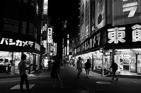 Wallpaper Japan City Street Cityscape Night Road