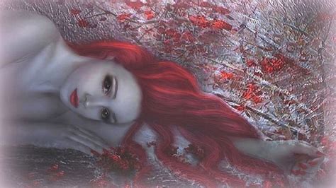 Beautiful Fantasy Lady Redhead Unearthly Beauty Ethereal Fantasy