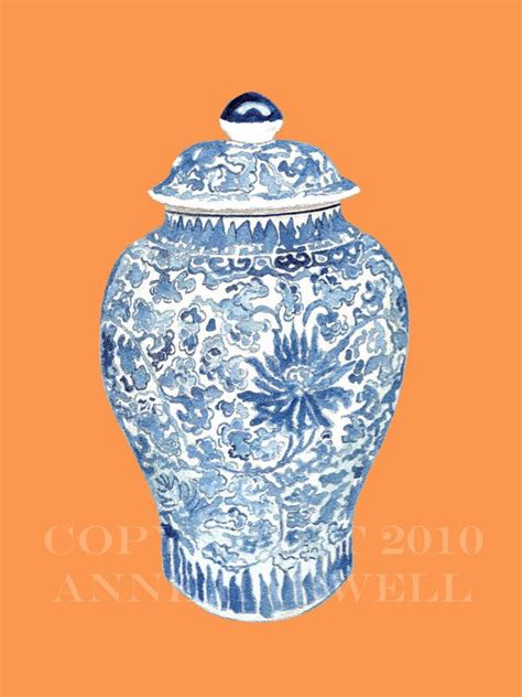 Ginger Jar On Tangerine Print 8x10 By Annechovie On Etsy 3000