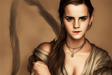 Emma Watson Realistic Medieval Handmaiden Graphic · Creative Fabrica