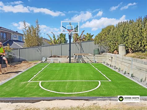 Muncher Diy Diy Basketball Court On Grass