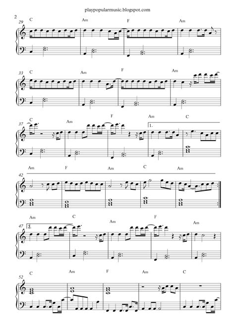 To access free sheet music, browse below, add the item to your cart, and follow the checkout process. Free Sheet Music: Ed Sheeran - Thinking Out Loud.pdf My Favourite - Free Printable Music Sheets ...