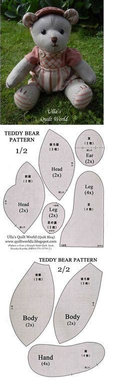 Full size sewing pattern a4 printable pdf fur fabric soft toy to make a 16 inch jointed poseable traditional teddy bear instant download. 96 Teddy Bear Patterns - CraftFreebies.com