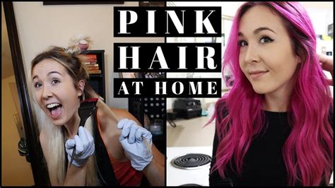 Dyeing My Hair Pink At Home Arctic Fox Virgin Pink Youtube