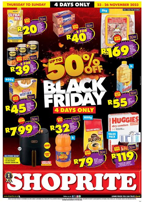 Shoprite Black Friday Deals Northern Cape And Free State Valid Until