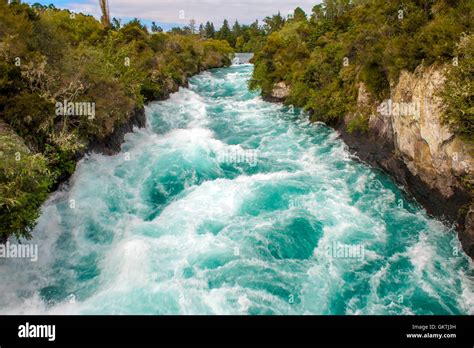The Huka Falls Are A Set Of Waterfalls On The Waikato River That Drains